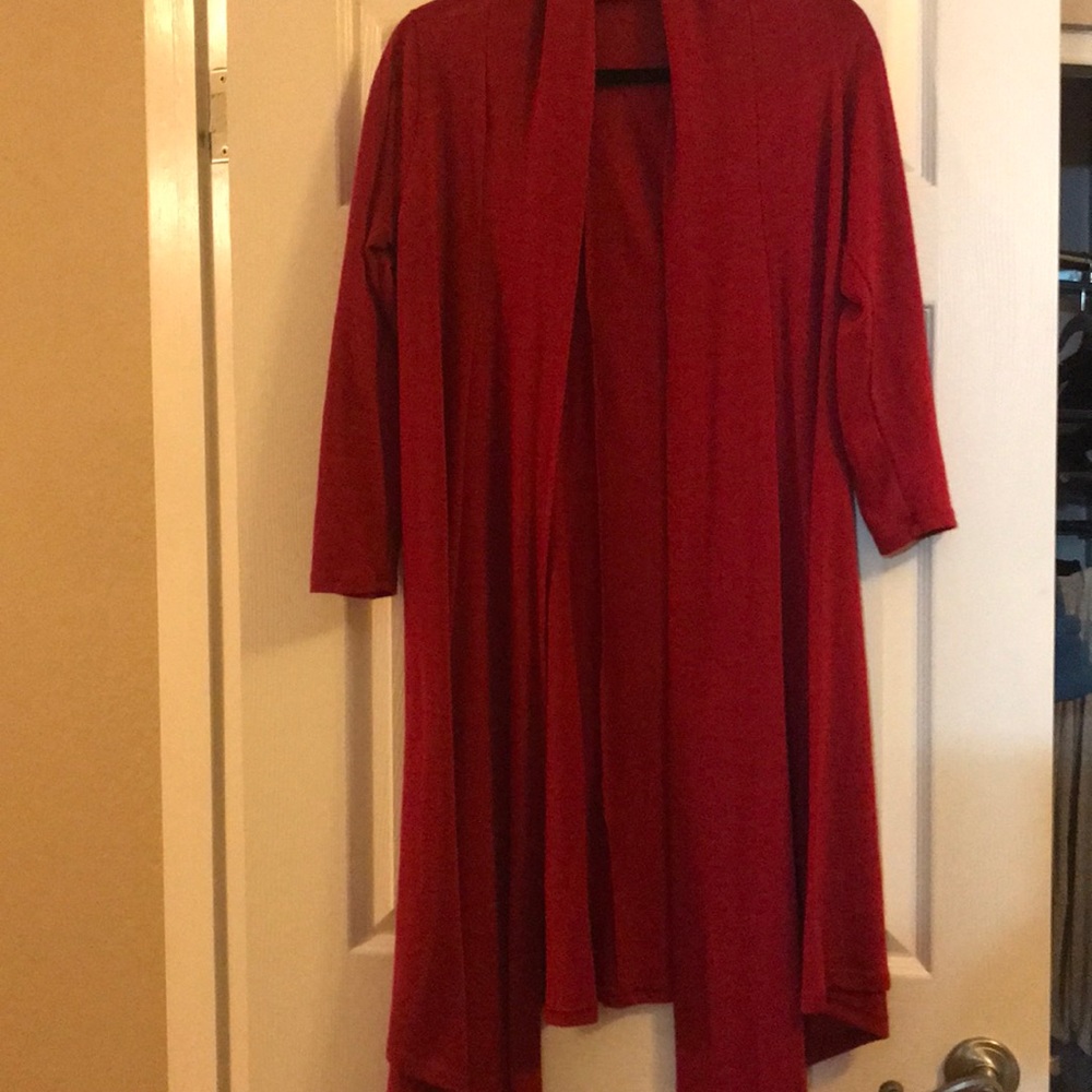 Sweater cardigan, long